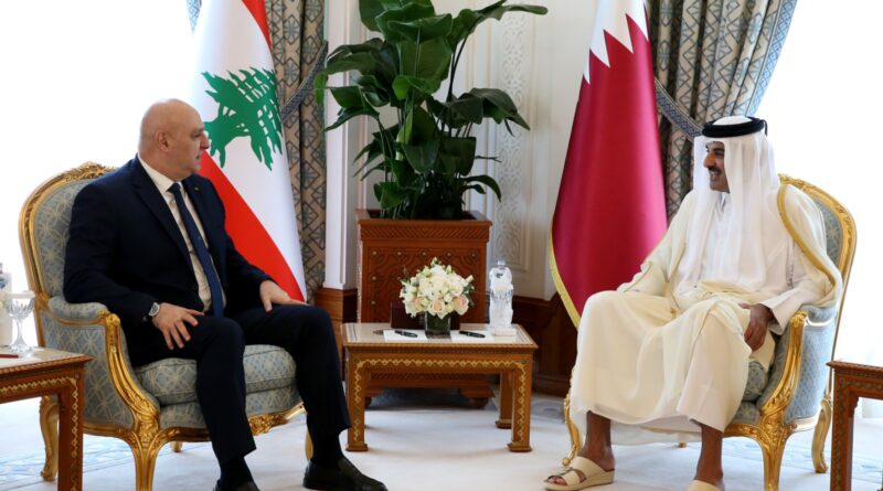 محادثات لبنانية قطرية.. توافق على المحافظة على السلم الأهلي في لبنان وحصرية السلاح بيد الدولة