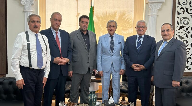 تكتل الاعتدال الوطني خلال زيارة السفير الجزائري كمال بوشامة: تطوير علاقاتنا العربية أولوية وطنية استراتيجية